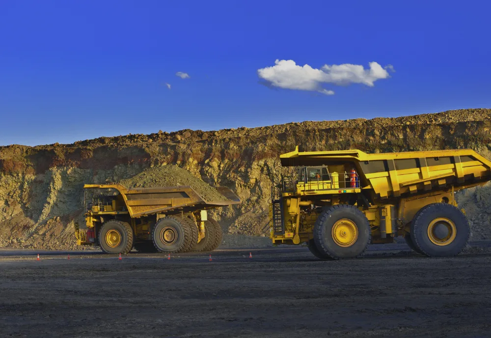 Coal Mining Truck on Haul Road