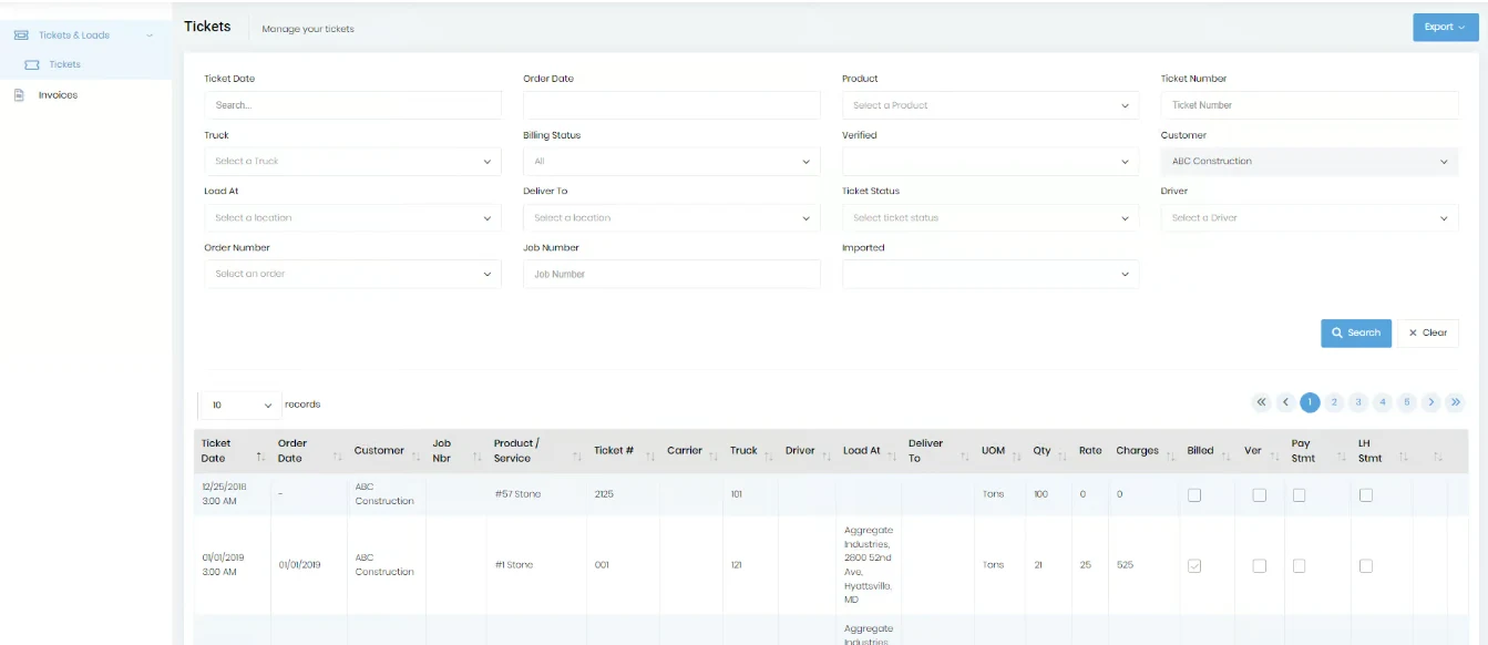 ticket customer access