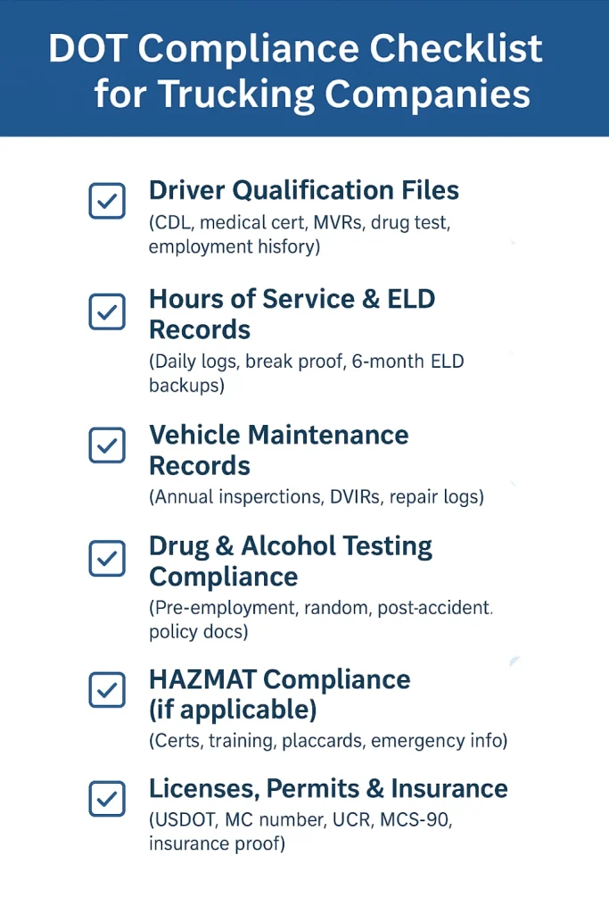 DOT-Compliance-Checklists