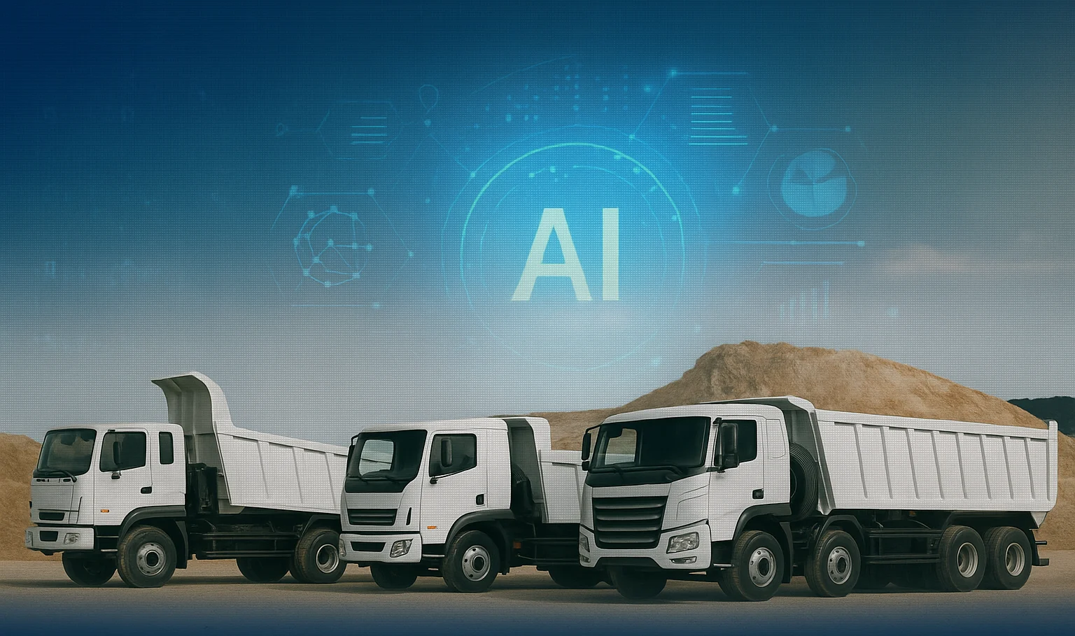 how AI is changing dump truck dispatching