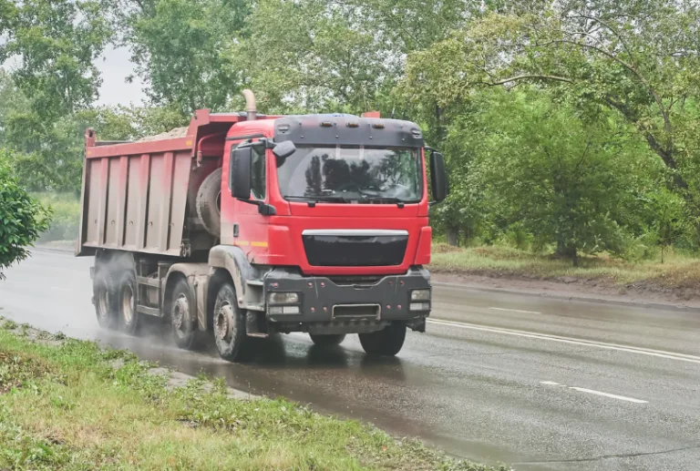 dump-truck-on-the-road