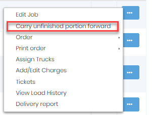 Carry Unfinished Forward