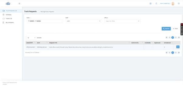 Tuck Request In Portal