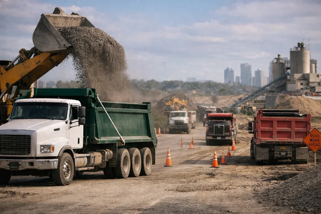 Construction site operations hidden cycle time delays